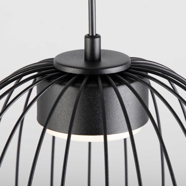 Lustr na lanku OVELLA 1xGX53/10W/230V pr. 25 cm černá
