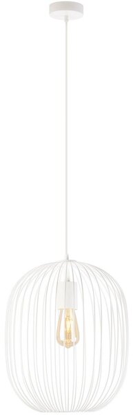 Lustr na lanku OVELLA 1xE27/15W/230V pr. 34 cm krémová