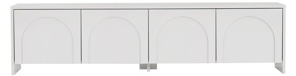 Bílý TV stolek 180x45x32 cm Aurelia – Kalune Design