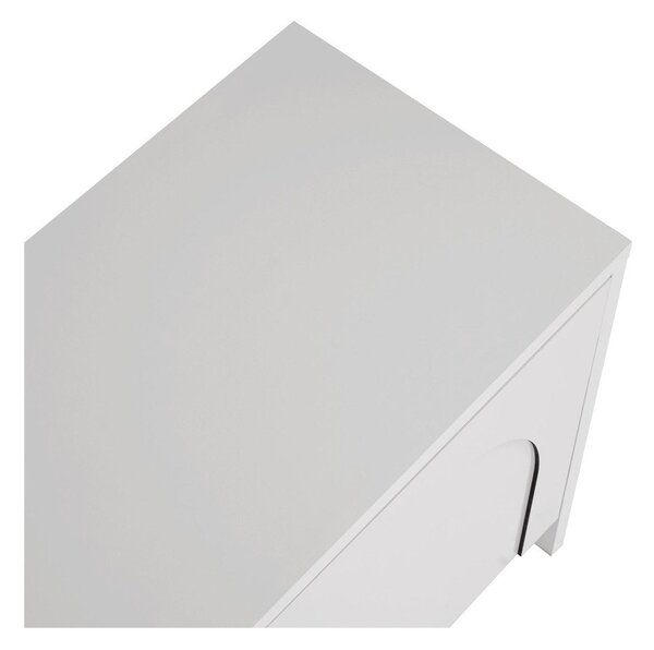 Bílý TV stolek 180x45x32 cm Aurelia – Kalune Design