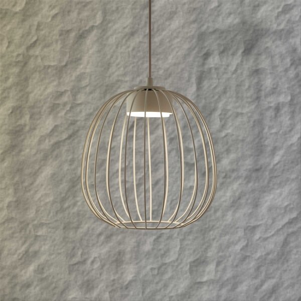 Lustr na lanku OVELLA 1xGX53/10W/230V pr. 25 cm krémová