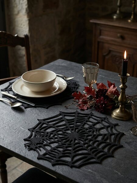 Sinsay - Prostírání na stůl s halloweenským motivem 2 ks - černá