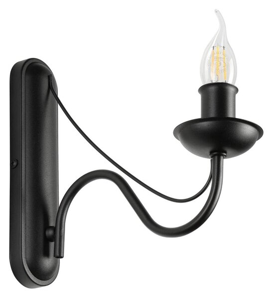Nástěnná lampa ANTON 1xE14/60W/230V černá