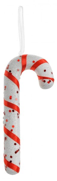 Vánoční závěsná ozdoba červeno-bílá cukrová hůlka Candy Cane – 17 cm