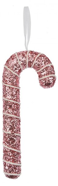 Vánoční závěsná ozdoba růžová cukrová hůlka Candy Cane – 7x2x17 cm