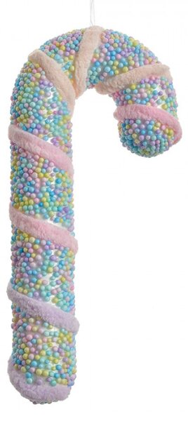 Vánoční ozdoba cukrová hůlka Candy Cane pastelová S – 20 cm