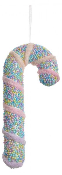 Vánoční ozdoba cukrová hůlka Candy Cane pastelová S – 20 cm