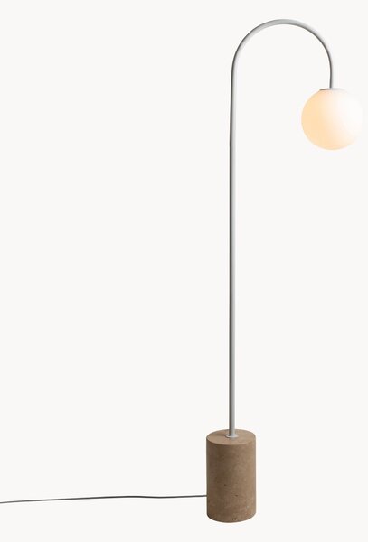Stojací lampa z travertinu Tivoli
