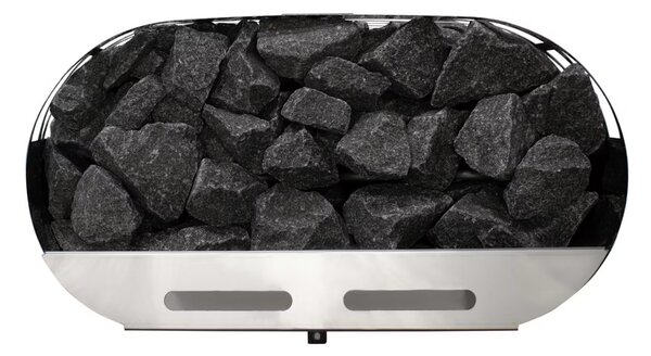 Narvi NS 900 Black elektrická saunová kamna bright steel