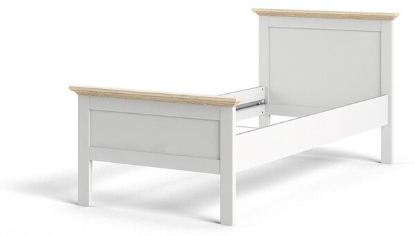 Postel Paris 90x200 bílá/dub 77801 - Tvilum