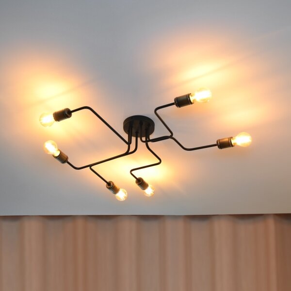 LED Přisazený lustr TUBE 6xE27/15W/230V