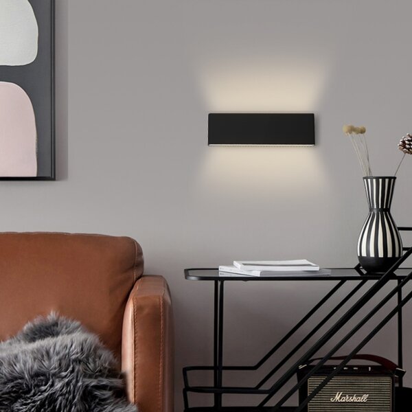 Immax NEO 07086L - LED Stmívatelné nástěnné svítidlo LISTON LED/8W/230V černá+DO