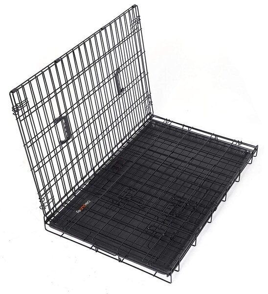 SONGMICS Přepravní klec pro zvířata Levino XXL 122 cm černá
