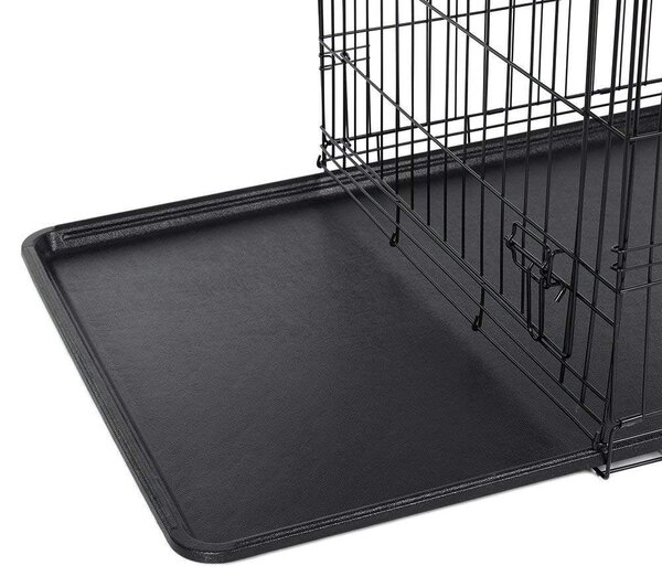 SONGMICS Přepravní klec pro zvířata Liwia L 91 cm černá