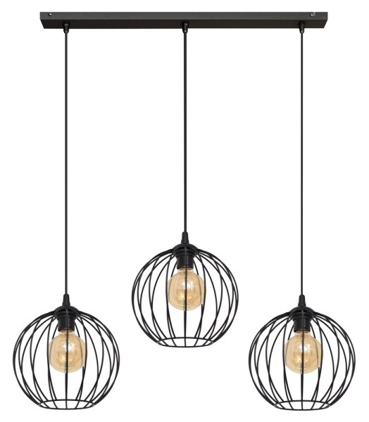 LED Lustr na lanku MERCURE 3xE27/15W/230V