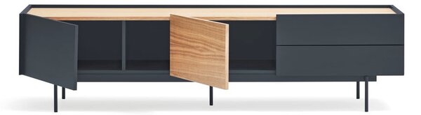 TV stolek v dekoru dubu v antracitovo-přírodní barvě 180x45 cm Otto – Teulat