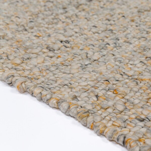 Žlutý/světle šedý ručně tkaný koberec 120x170 cm Finley – Flair Rugs