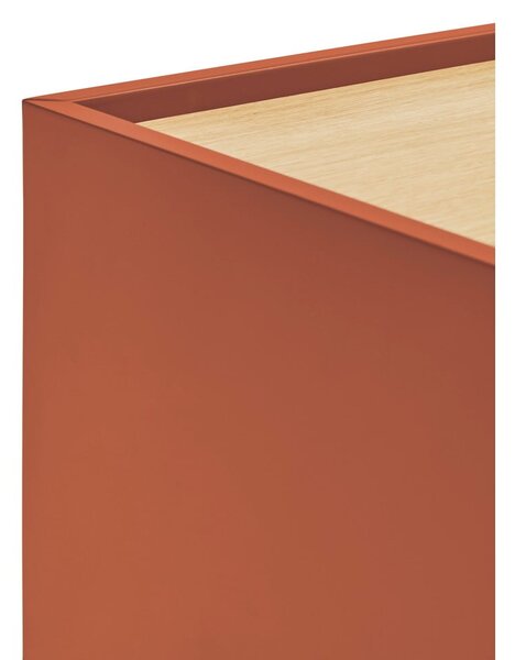 TV stolek v dekoru dubu v cihlovo-přírodní barvě 180x45 cm Otto – Teulat