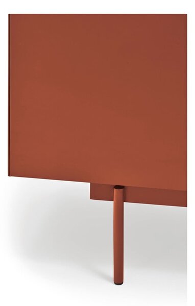 TV stolek v dekoru dubu v cihlovo-přírodní barvě 180x45 cm Otto – Teulat