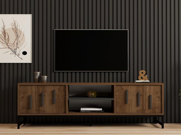 TV stolek/skříňka Nalasi (ořech). Akce -25%