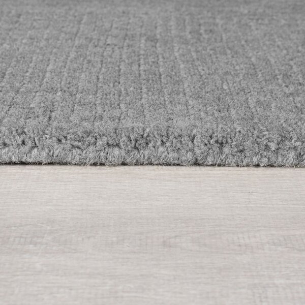 Šedobéžový ručně tkaný vlněný koberec 120x170 cm Border – Flair Rugs