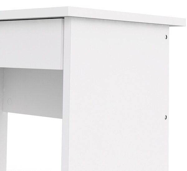 Bílý psací stůl Function Plus 80163 s uzamykatelnou zásuvkou - Tvilum