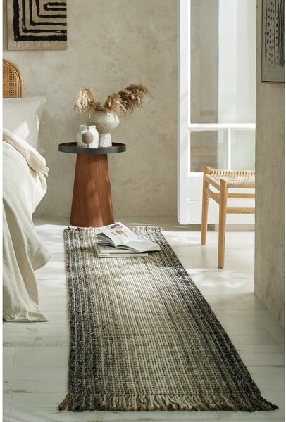 Šedý běhoun 60x230 cm – Flair Rugs