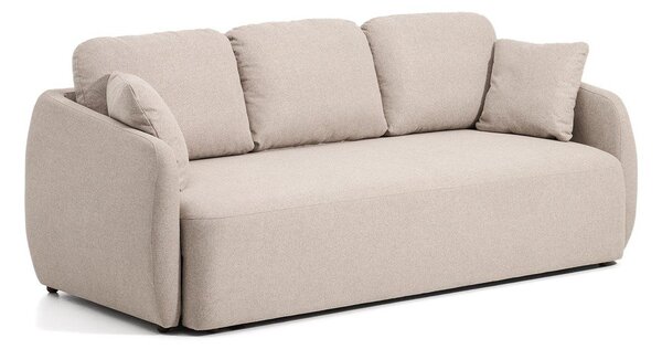 Béžová žinylková rozkládací pohovka 218 cm Laira – Kave Home
