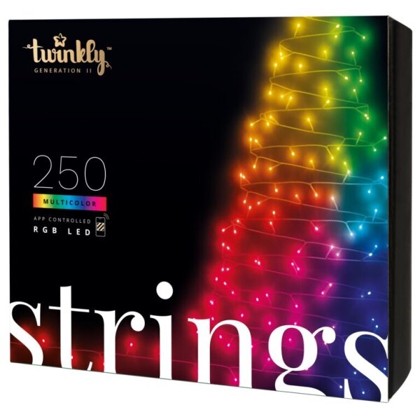 Twinkly TWS250STP-BEU - LED RGB Venkovní řetěz 250xLED 23,5m IP44 Wi-Fi