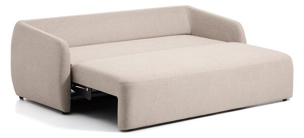 Béžová žinylková rozkládací pohovka 218 cm Laira – Kave Home