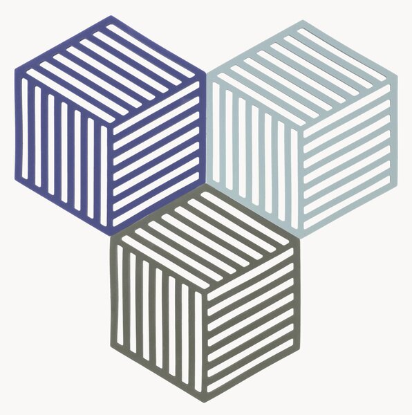 Sada podtácků Hexagon, 3 díly