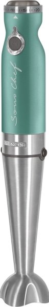 Sencor - Tyčový mixér 4v1 1200W/230V nerez/tyrkysová