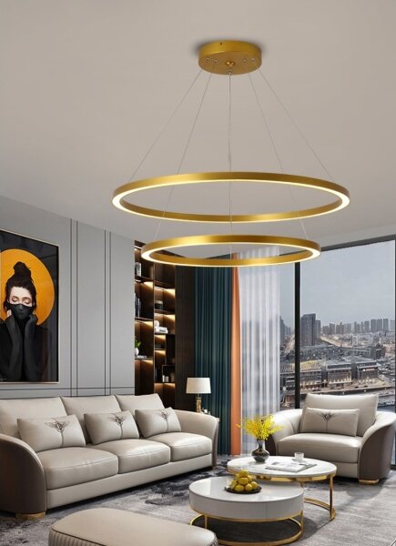 Immax NEO 07159-G80-60 - LED Stmívatelný lustr FINO LED/93W/230V Tuya zlatá + DO
