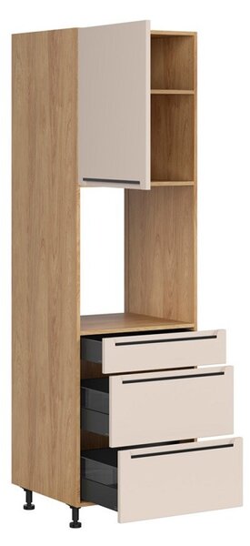 BRW Kuchyně Family Line Iris DPS-60/207-2SFB/SFB/L, dub hikora/alhamra mat