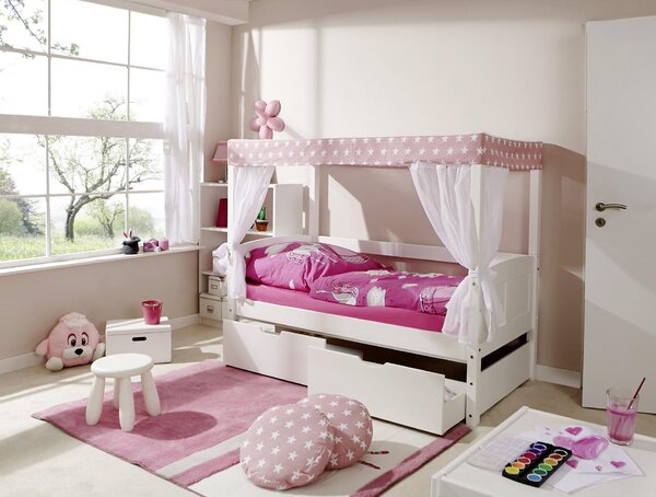 POSTEL S NEBESY, 80/160 cm, růžová, bílá MID.YOU, Online Only
