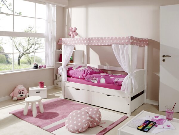 POSTEL S NEBESY, 80/160 cm, růžová, bílá MID.YOU, Online Only