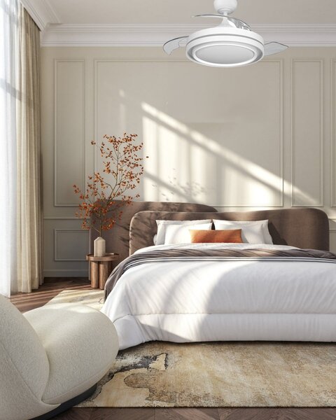 Stropní ventilátor Poniente 1060 mm 66 W, laditelná bílá