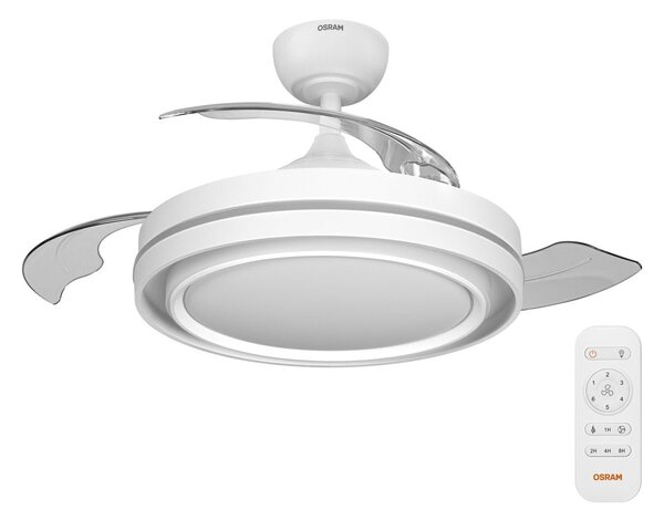 Stropní ventilátor Poniente 1060 mm 66 W, laditelná bílá