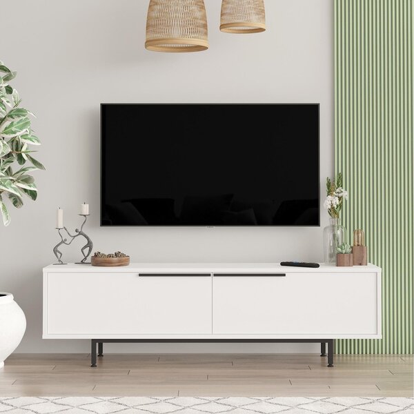 TV stolek/skříňka Nimelo 7 (bílá). Akce -25%