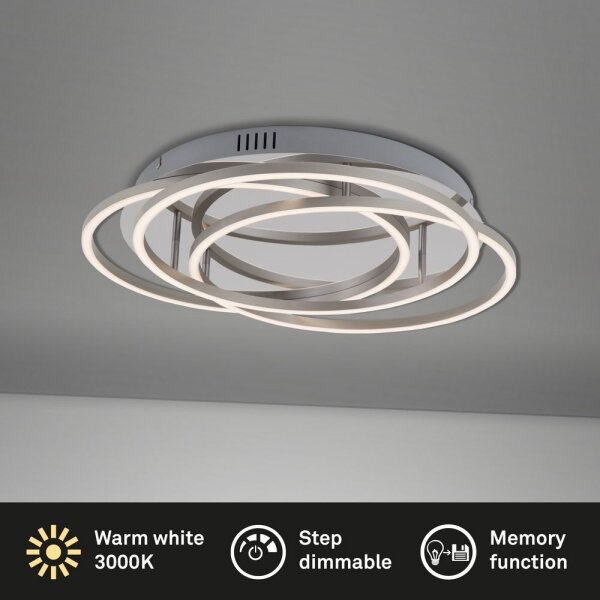 Briloner - LED Stmívatelné stropní svítidlo FRAMES LED/60W/230V lesklý chrom