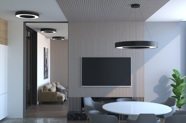 Immax NEO 07209L-LED Stmívatelné svítidlo PASTEL LED/53W/230V 60cm černá Tuya+DO