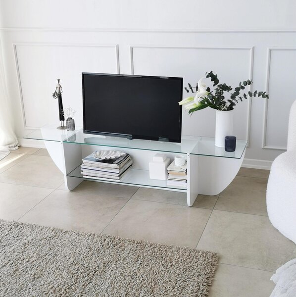 TV stolek Dukoki (bílá). Akce -25%