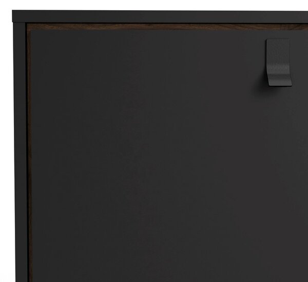 Komoda RY 86006 černá mat/ořech - Tvilum