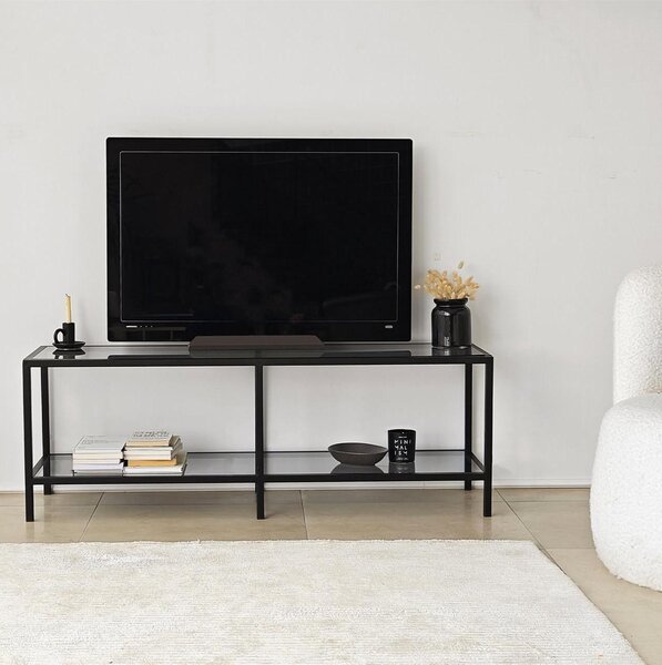 TV stolek Sibade 2 (tmavě šedá + černá). Akce -25%