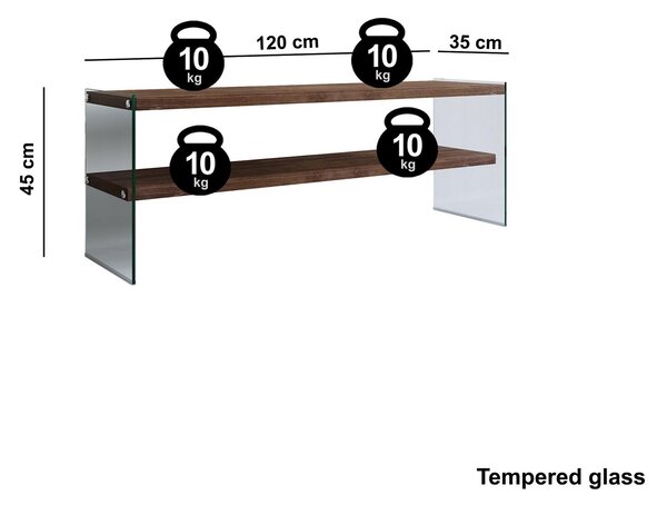 TV stolek Vamebo 5 (ořech). Akce -25%