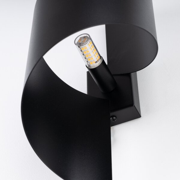 Sollux SL.1309 - Nástěnné svítidlo TALASSA 1xG9/8W/230V černá