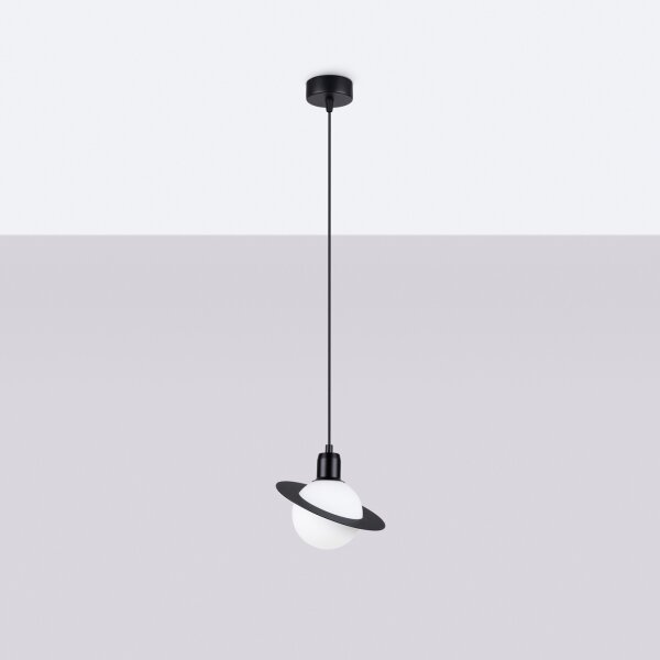 Sollux SL.1358 - Lustr na lanku HYPERION 1xG9/8W/230V černá