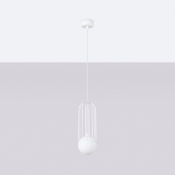 Sollux SL.1331 - Lustr na lanku BRINA 1xG9/8W/230V bílá