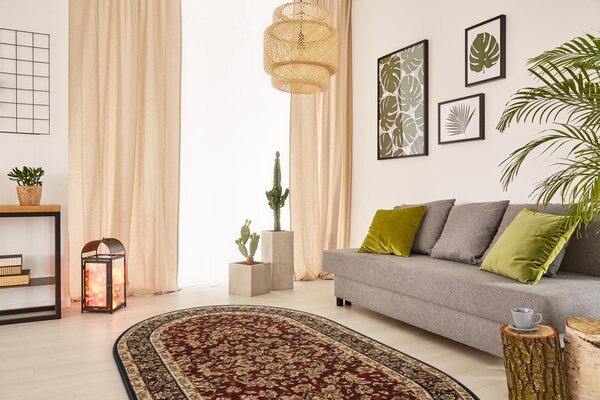 Oválný koberec Agnella Standard Hermiona Terakota Rozměr: 100x180 cm