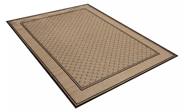 Makro Abra Kusový koberec venkovní Sisal CORDA 1017 1 424 béžový hnědý Rozměr: 60x100 cm